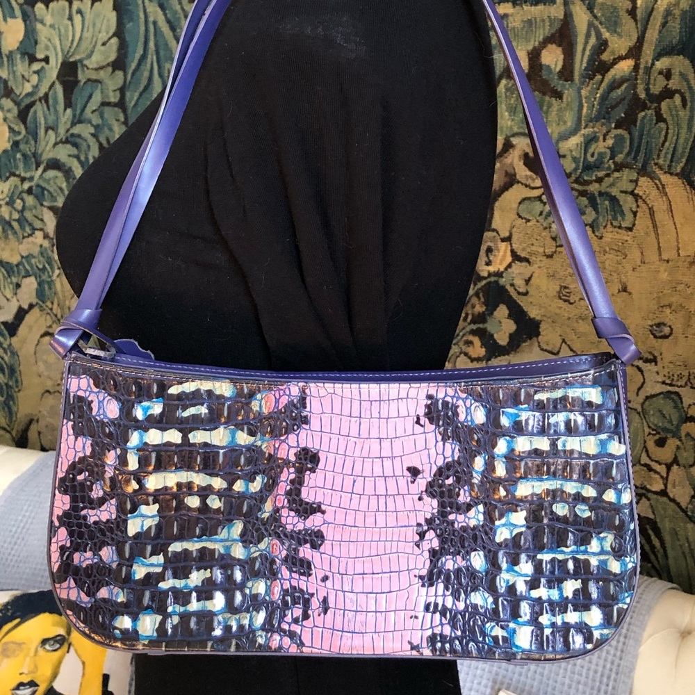 Mario Hernandez croc shoulder bag.